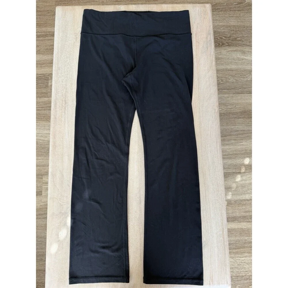 Athleta Elation Ultra High Rise Straight Leg Pant Black Size XL